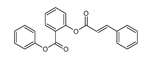 phenyl 2-(3-phenylprop-2-enoyloxy)benzoate结构式