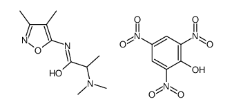 2-(dimethylamino)-N-(3,4-dimethyl-1,2-oxazol-5-yl)propanamide,2,4,6-trinitrophenol结构式