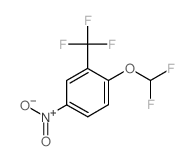 1-(Difluoromethoxy)-4-nitro-2-(trifluoromethyl)benzene结构式