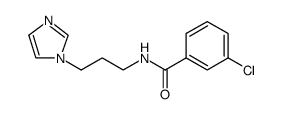 Benzamide, 3-chloro-N-[3-(1H-imidazol-1-yl)propyl]结构式
