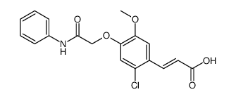 2-Propenoic acid, 3-[2-chloro-5-methoxy-4-[2-oxo-2-(phenylamino)ethoxy]phenyl] structure