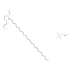 1-(2-aminoethyl)-3-ethyl-2-henicosyl-4,5-dihydro-1H-imidazolium ethyl sulphate结构式