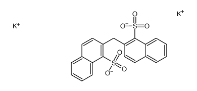 dipotassium,2-[(1-sulfonatonaphthalen-2-yl)methyl]naphthalene-1-sulfonate Structure