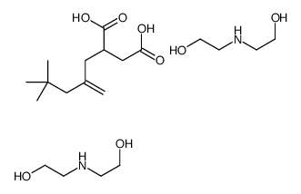 (4,4-dimethyl-2-methylenepentyl)succinic acid, compound with 2,2'-iminodiethanol (1:2)结构式