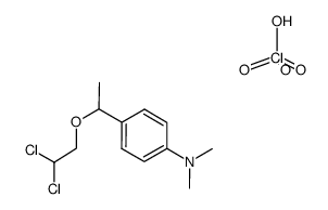 4-(1-(2,2-dichloroethoxy)ethyl)-N,N-dimethylaniline perchlorate Structure
