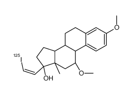 17-iodovinyl-11-methoxyestradiol-3-methyl ether Structure