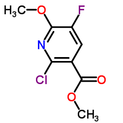 Methyl 2-chloro-5-fluoro-6-methoxynicotinate Structure