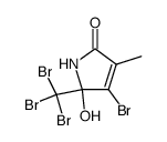 4-bromo-5-hydroxy-3-methyl-5-tribromomethyl-1,5-dihydro-pyrrol-2-one Structure