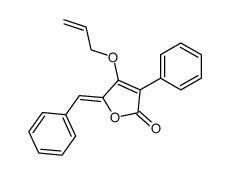 (Z)-5-benzylidene-4-allyloxy-3-phenylfuran-2(5H)-one结构式