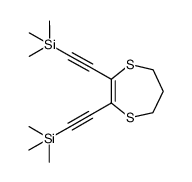 2,3-bis((trimethylsilyl)ethynyl)-6,7-dihydro-5H-1,4-dithiepin Structure