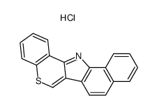 13H-benzo[g]thiochromeno[4,3-b]indolium, chloride结构式