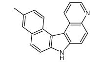 11-methyl-7H-benzo[c]pyrido[3,2-g]carbazole结构式