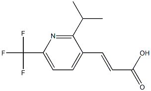 (E)-3-(2-isopropyl-6-(trifluoromethyl)pyridin-3-yl)acrylic acid结构式