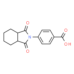 4-(1,3-Dioxooctahydro-2H-isoindol-2-yl)benzoic acid Structure