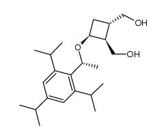 ((1S,2S,3S)-3-(1-(2,4,6-triisopropylphenyl)ethoxy)cyclobutane-1,2-diyl)dimethanol结构式