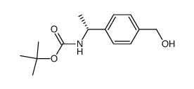 tert-butyl {(1R)-1-[4-(hydroxymethyl)phenyl]ethyl}carbamate Structure