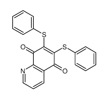 6,7-bis(phenylsulfanyl)quinoline-5,8-dione结构式