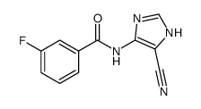 N-(5-cyano-1H-imidazol-4-yl)-3-fluorobenzamide结构式