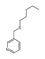 3-(pentylsulfanylmethyl)pyridine Structure