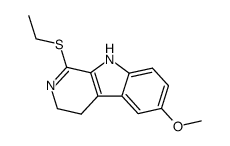 1-ethylsulfanyl-6-methoxy-4,9-dihydro-3H-β-carboline Structure