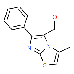 3-METHYL-6-PHENYLIMIDAZO[2,1-B]THIAZOLE-5-CARBOXALDEHYDE结构式