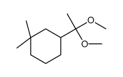 3-(1,1-dimethoxyethyl)-1,1-dimethylcyclohexane Structure