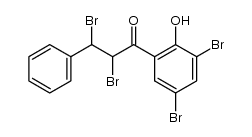 3',5'-dibromo-2'-hydroxychalcone dibromide结构式