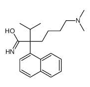 6-(dimethylamino)-2-naphthalen-1-yl-2-propan-2-ylhexanamide结构式