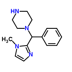 1-[(1-Methyl-1H-imidazol-2-yl)(phenyl)methyl]piperazine Structure
