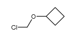 chloromethyl cyclobutyl ether Structure