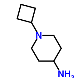 1-Cyclobutyl-4-piperidinamine structure