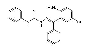 2-Amino-5-chlorbenzophenon-(4-phenyl)thiosemicarbazon Structure