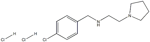 [(4-chlorophenyl)methyl][2-(pyrrolidin-1-yl)ethyl]amine dihydrochloride Structure