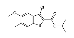 ISOPROPYL 3-CHLORO-5-METHOXY-6-METHYLBENZO[B]THIOPHENE-2-CARBOXYLATE picture