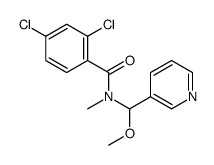 2,4-dichloro-N-[methoxy(pyridin-3-yl)methyl]-N-methylbenzamide Structure