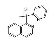 (-)-(R)-1-(1-isoquinolinyl)-1-(2-pyridyl)ethanol Structure