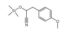 4-methoxy-α[(trimethylsilyl)oxy]benzenepropanenitrile结构式