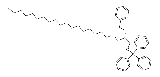 ((2-(benzyloxy)-3-(octadecyloxy)propoxy)methanetriyl)tribenzene结构式