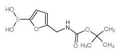 5-((BOC-氨基)甲基)呋喃-2-硼酸结构式