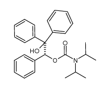 (+)-(R)-2-hydroxy-1,2,2-triphenylethyl N,N-diisopropylcarbamate Structure