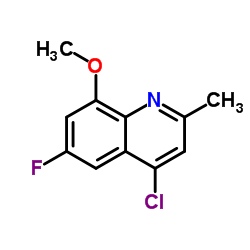 4-Chloro-6-fluoro-8-methoxy-2-methylquinoline Structure