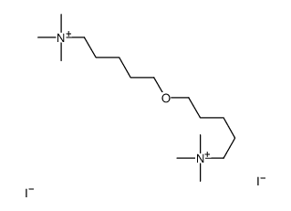 trimethyl-[5-(5-trimethylammoniopentoxy)pentyl]azanium diiodide结构式