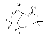 (S)-N-Boc-4,4,4,4,4,4-Hexafluorovaline Structure