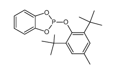 2-(2,6-Di-tert-butyl-4-methylphenoxyl)-1,3,2-benzo-dioxaphosphol结构式