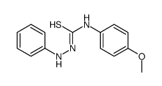 1-anilino-3-(4-methoxyphenyl)thiourea结构式