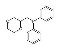 1,4-dioxan-2-ylmethyl(diphenyl)phosphane Structure