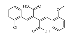 (2-chloro-benzylidene)-(2-methoxy-benzylidene)-succinic acid结构式