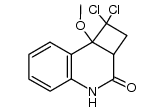 1,1-dichloro-8b-methoxy-1,2,2a,8b-tetrahydrocyclobuta[c]quinolin-3(4H)-one结构式