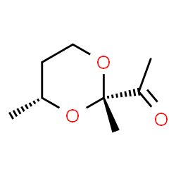 Ethanone, 1-(2,4-dimethyl-1,3-dioxan-2-yl)-, cis- (9CI)结构式