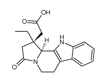 2-((1S,11bS)-1-ethyl-3-oxo-2,3,5,6,11,11b-hexahydro-1H-indolizino[8,7-b]indol-1-yl)acetic acid结构式